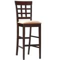 Ram Game Room Backed Barstool Square Seat, Cappuccino BBSTL2 CAP